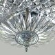 preview thumbnail 2 of 1, Crystorama 2 Light Chrome Crystal Ceiling Mount