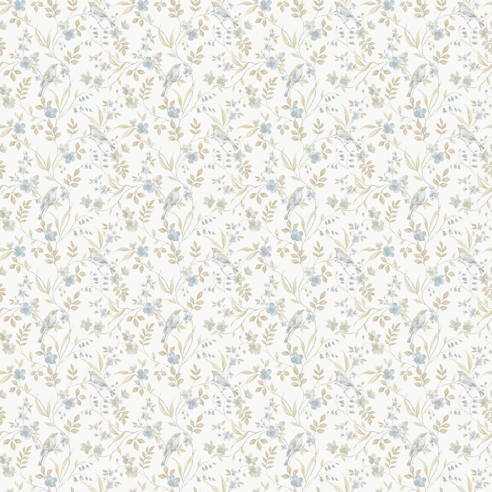 Galerie Wallcoverings Miniatures 3 Collection Garden Bird Matte Finish Vinyl on Non-woven Wallpaper Roll