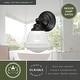 preview thumbnail 5 of 6, Huntley 1-Light 6.75 in. W Oil Rubbed Bronze Bathroom Vanity Lighting Fixture White Schoolhouse Glass Globe, Wall Mounted Sconce