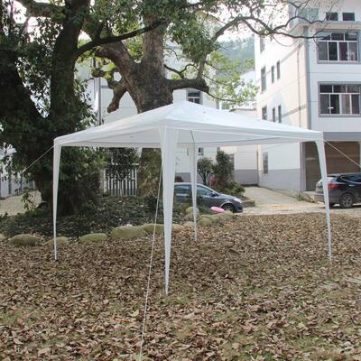 Outdoor Canopy Waterproof Tent with Spiral Tubes White
