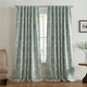 preview thumbnail 4 of 14, Giovanni Medallion Blackout Window Curtain Panel 52x84 - Sage