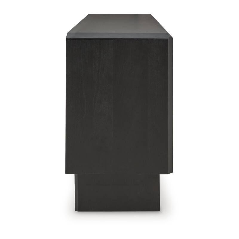 Signature Design by Ashley Farrelmore Black Accent Cabinet - 65" W x 17" D x 30" H