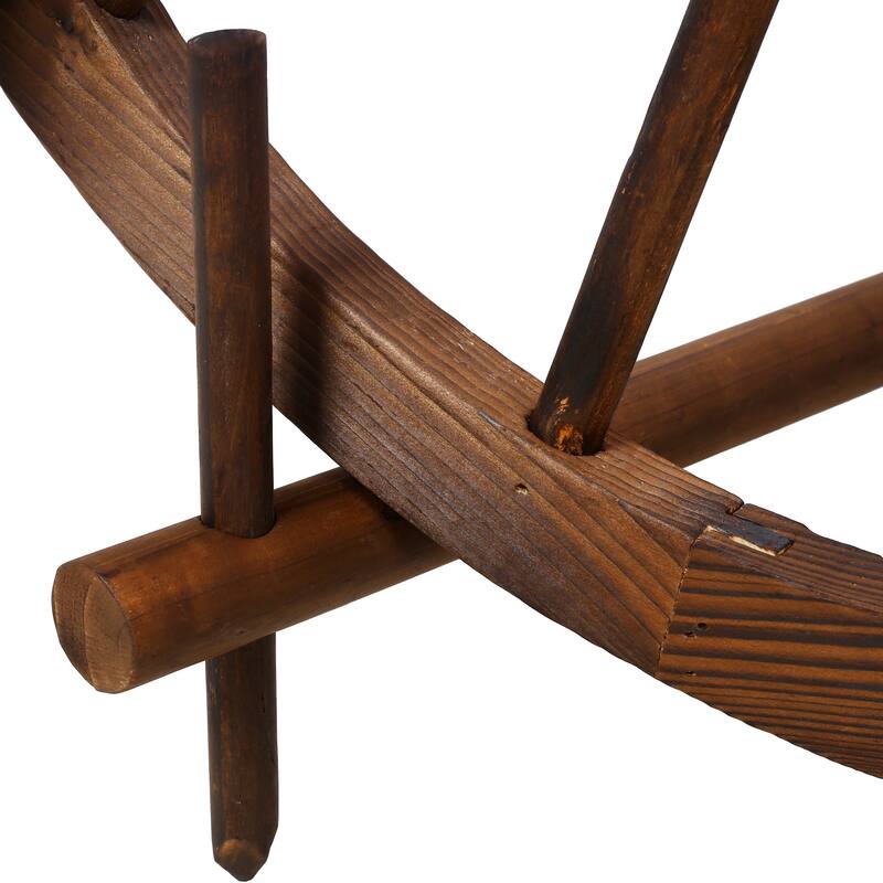 Wood wagon wheel barrel planter, Wagon Wheel Barrel Planter Display