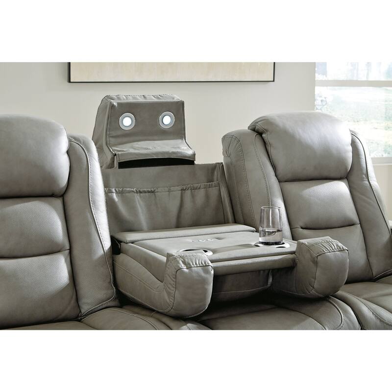 Signature Design by Ashley The Man-Den Gray 2-Piece Upholstery Package - 85"W x 40"D x 43"H
