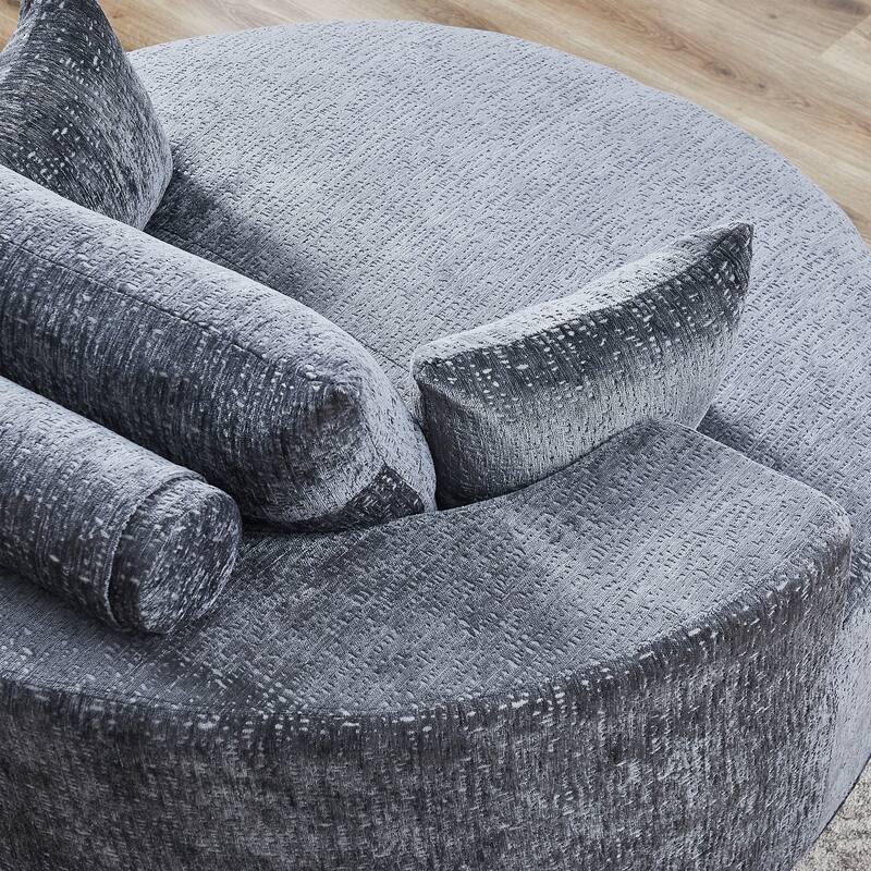 Comfortable Chenille Sponge Sofa for Various Rooms, No Assembly Needed