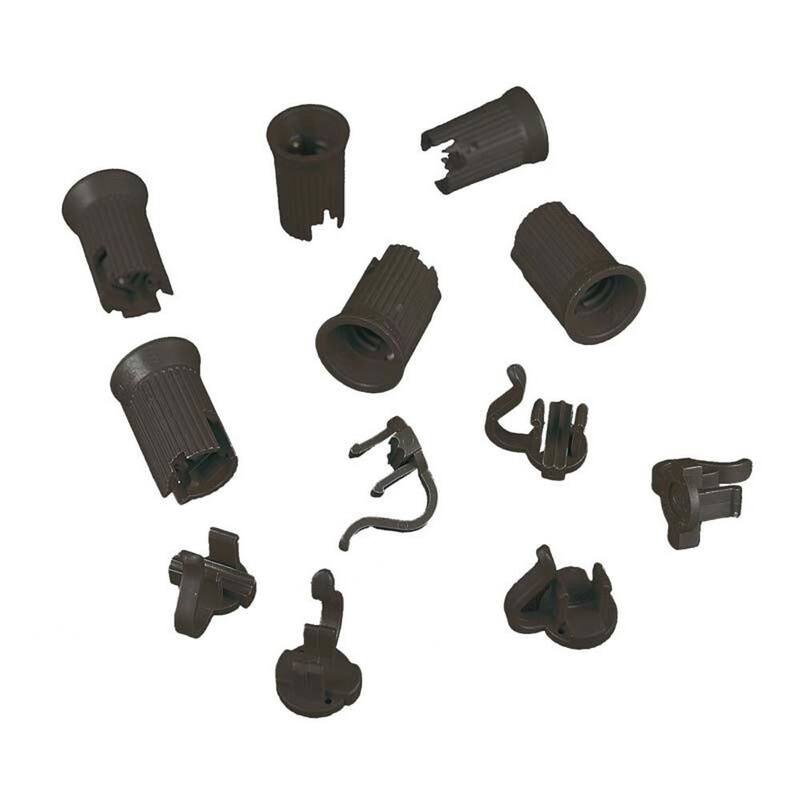 Novelty Lights 50 Pack C7 Replacement Sockets, Black, SPT-2 - String Lights