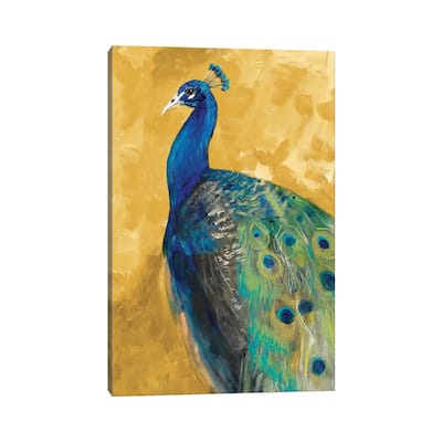 iCanvas "Royal Plume on Gold" by Robin Maria Canvas Print