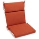 preview thumbnail 18 of 17, Three-section Outdoor Seat/Back Chair Cushion (Multiple Sizes) 18" x 38" - Cinnamon