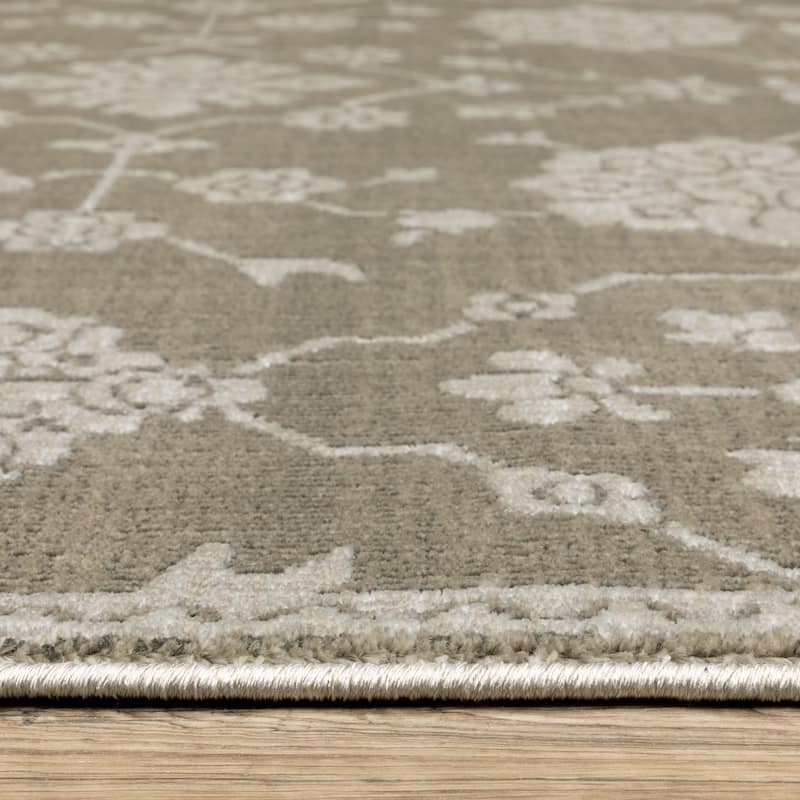 Style Haven Ingram Two-Tone Oriental Grey/ Light Grey Area Rug
