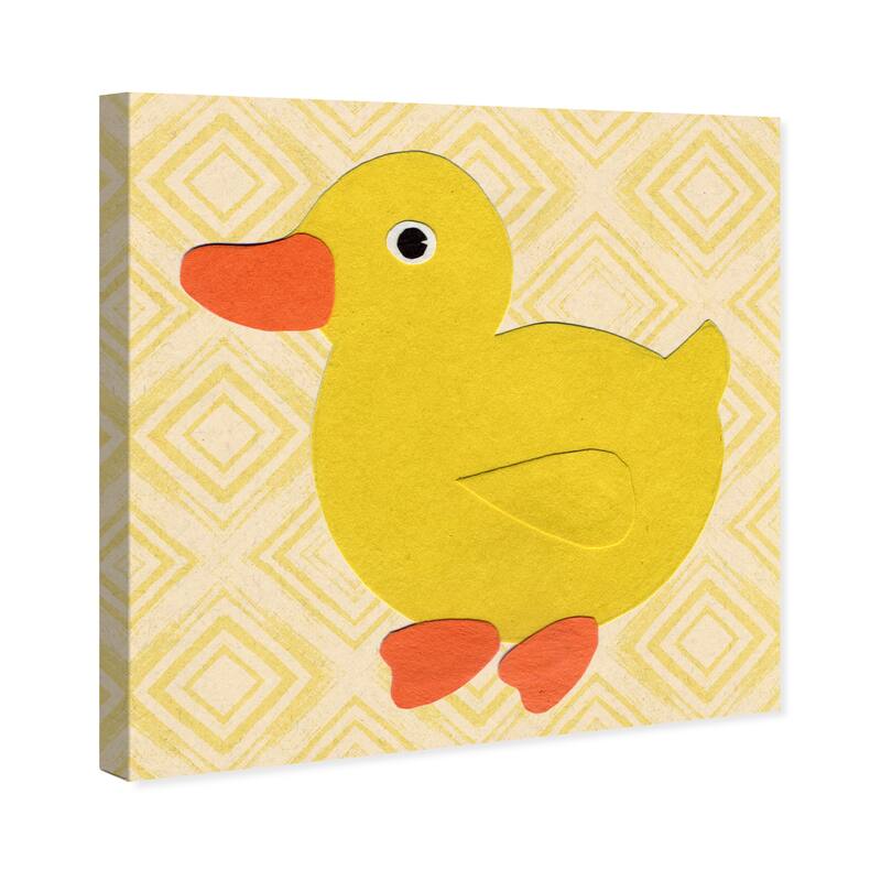 Wynwood Studio Canvas Animals D for Duck Yellow and Mustard Modern & Contemporary Wall Art Canvas Print