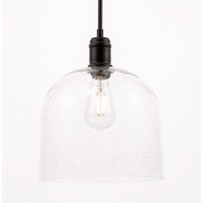 Candie 10-Inch 1-Light Clear Glass Pendant