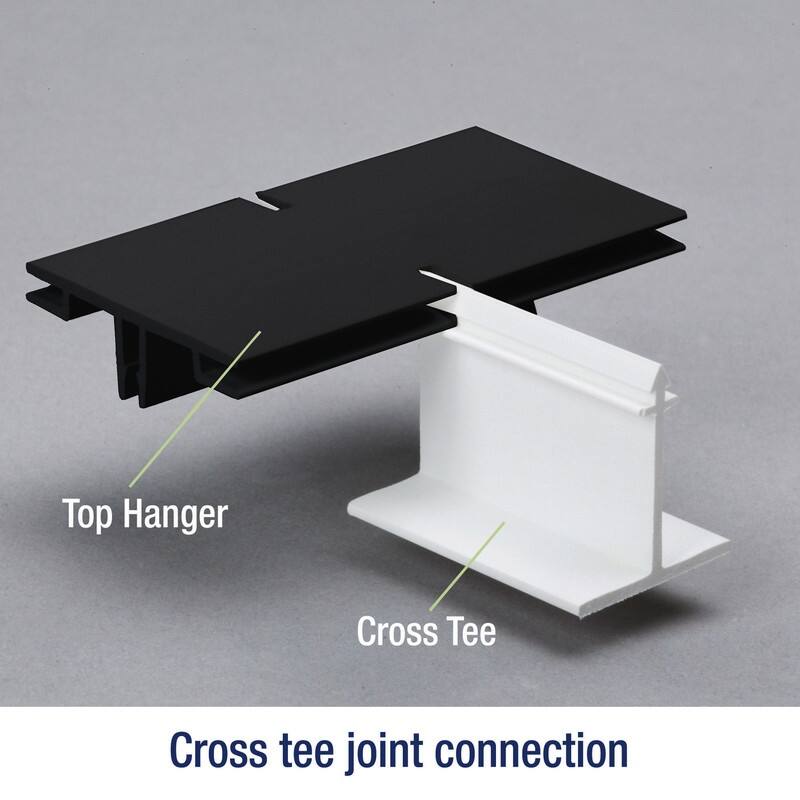 CeilingMAX 100 sq. ft. Crosshatch Silver Surface Mount Grid Kit