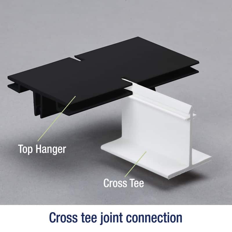 CeilingMAX 100 sq. ft. Gloss White Surface Mount Grid Kit