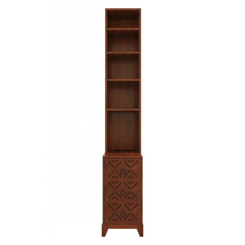 Versatile End Table with Multiple Storage Options and Stylish Design for Bedroom and Corner