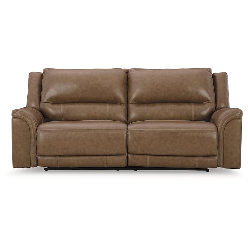 Signature Design by Ashley Trasimeno Caramel Power Reclining Sofa - 92" W x 40" D x 42" H