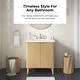 preview thumbnail 22 of 174, Gabi Bathroom Vanity with White Engineered Stone Top