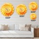 preview thumbnail 4 of 8, Designart 'Yellow Nautilus Shell' Oversized Coastal Wall CLock
