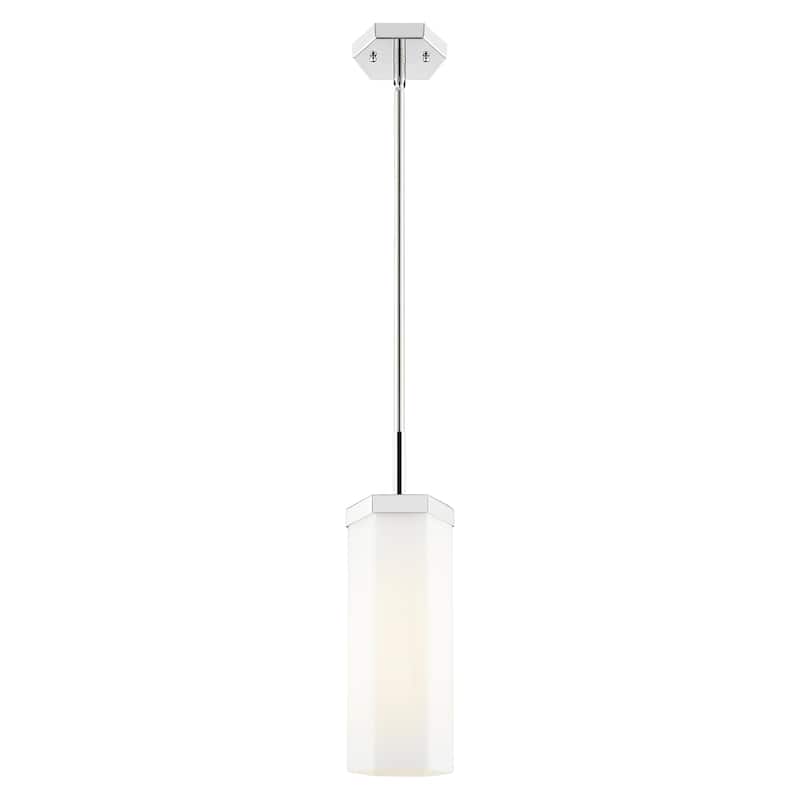 Innovations Lighting Downtown Urban - Blakeley - 1 Light 5" Stem Hung Pendant - Polished Nickel/Matte White Shade
