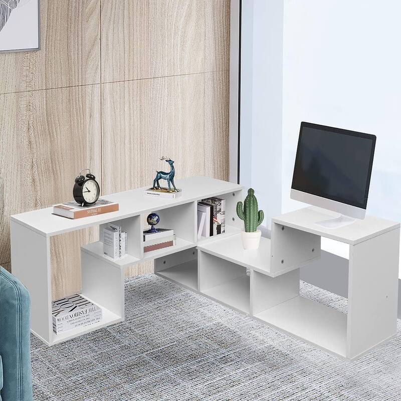 Mieres Modern Entertainment Center with Open Storage Shelves, TV Console Stand - n/a