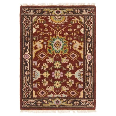 ECARPETGALLERY Hand-knotted Serapi Heritage Red Wool Rug - 2'0 x 2'11