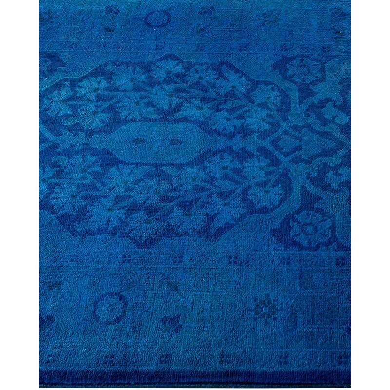 Vibrance, One-of-a-Kind Hand-Knotted Runner Rug - Purple, 2' 7" x 20' 3" - 2' 7" x 20' 3"