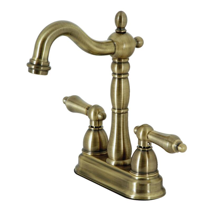 Kingston Brass Heritage 4 in. Centerset Bar Faucet - Antique Brass