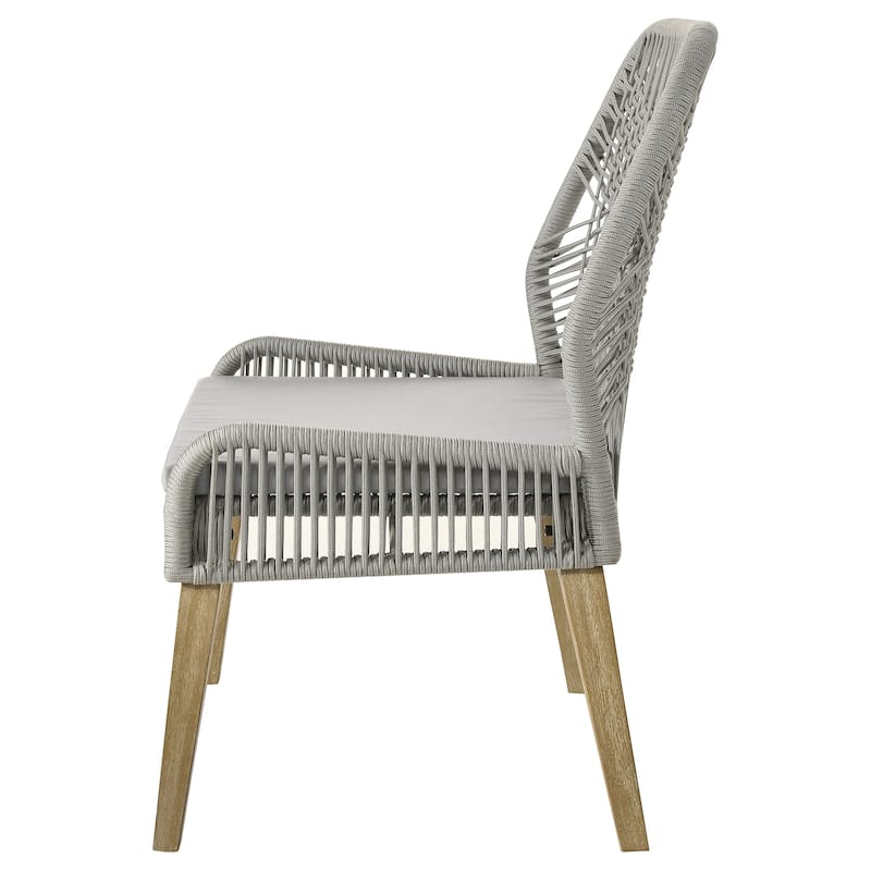 Nakia Woven Rope Dining Side Chairs (Set of 2)