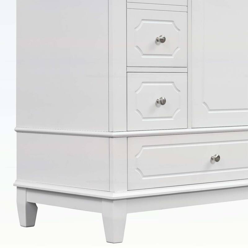 Bathroom Vanity with Ceramic Basin,Soft-Close Doors,and Ample Storage,Ideal for Modern and Compact Spaces