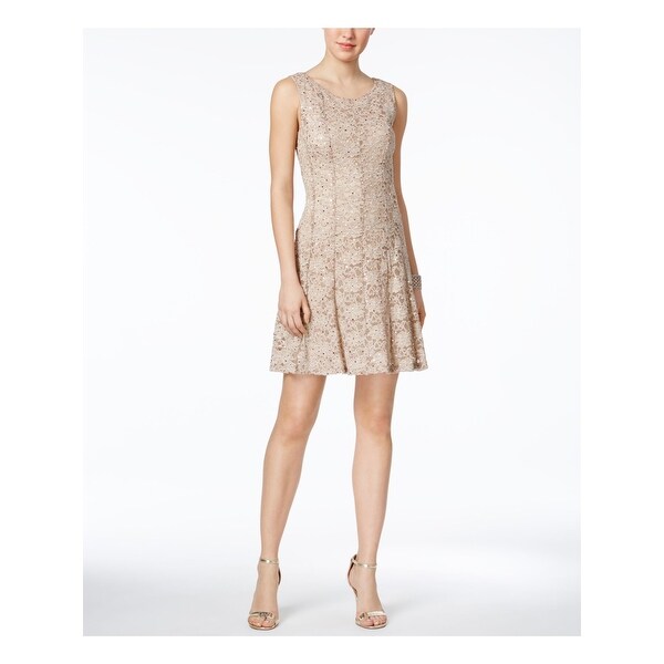 CONNECTED APPAREL Light Purple Sleeveless Above The Knee