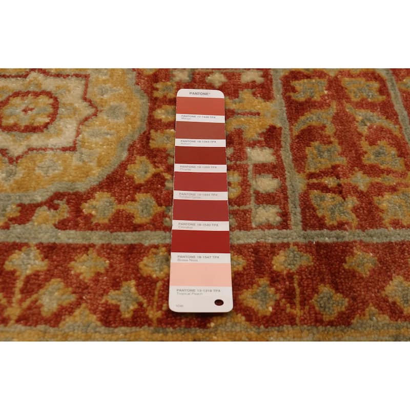 ECARPETGALLERY Hand-knotted Mamluk Dark Copper Wool Rug - 7'9 x 9'5