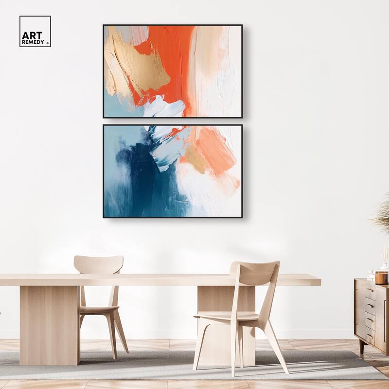 Orange Infusion II Canvas Set of 2 by Art Remedy