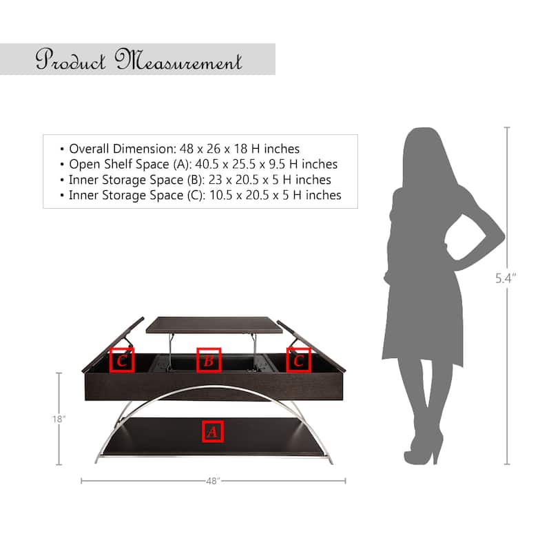 Fremont & Park Division Lift-Top Coffee Table