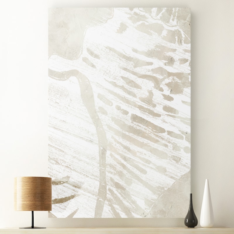 Linen Tropical Silhouette III -Premium Gallery Wrapped Canvas