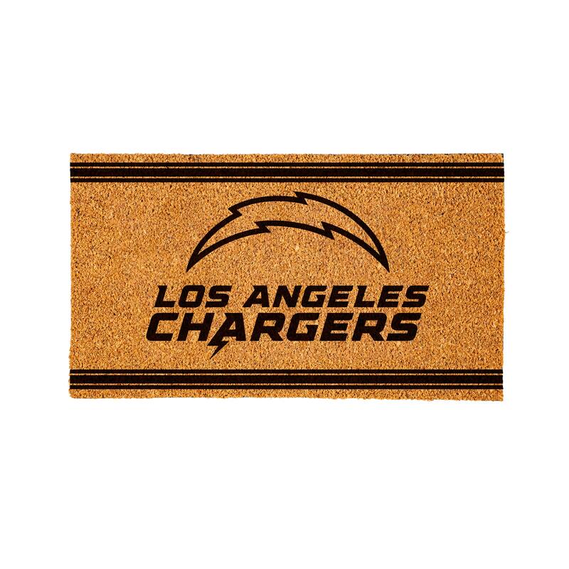 28 in. x 16 in. Los Angeles Chargers, Coir Mat