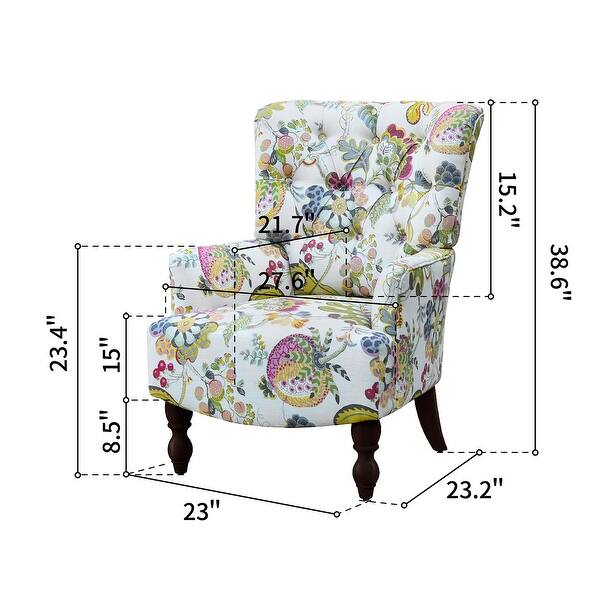 Homylin 27.5" Wide Pattern Upholstered Armchair