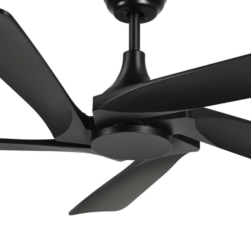 52" Ceiling Fan with 5 Solid Wood Blades and Remote Control No Light