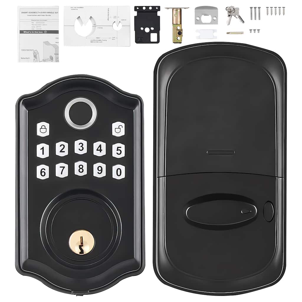 Fingerprint Door Lock for Front Door, Electronic Keypad Deadbolt with 300 Users