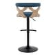 preview thumbnail 43 of 141, Carson Carrington Viby Adjustable Bar Stool with Rounded T Footrest (Set of 2)