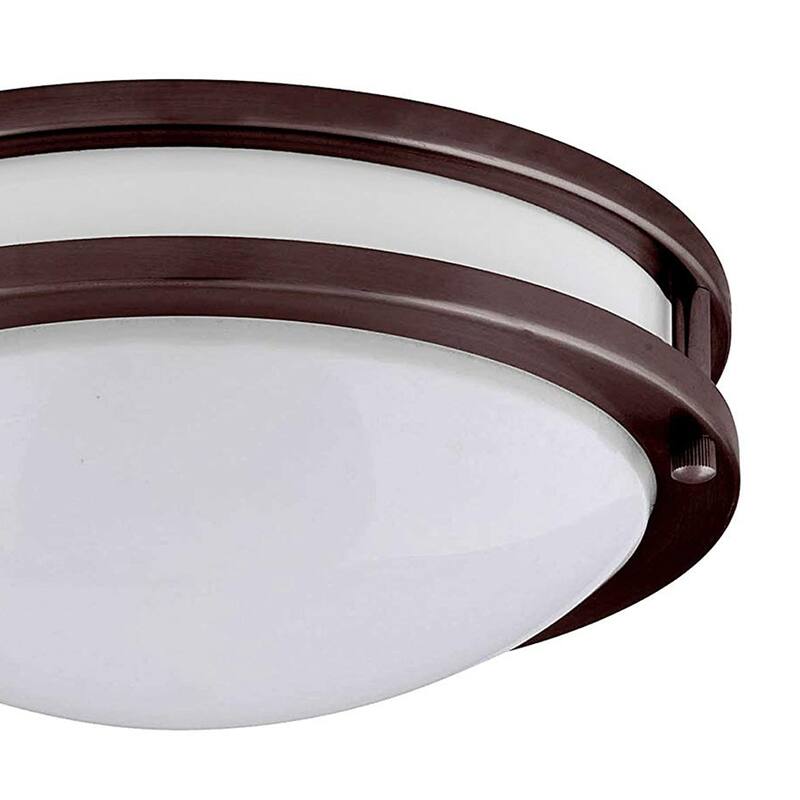 Amax Lighting 35W LED flush mount fixture in Brush Nickel Finish