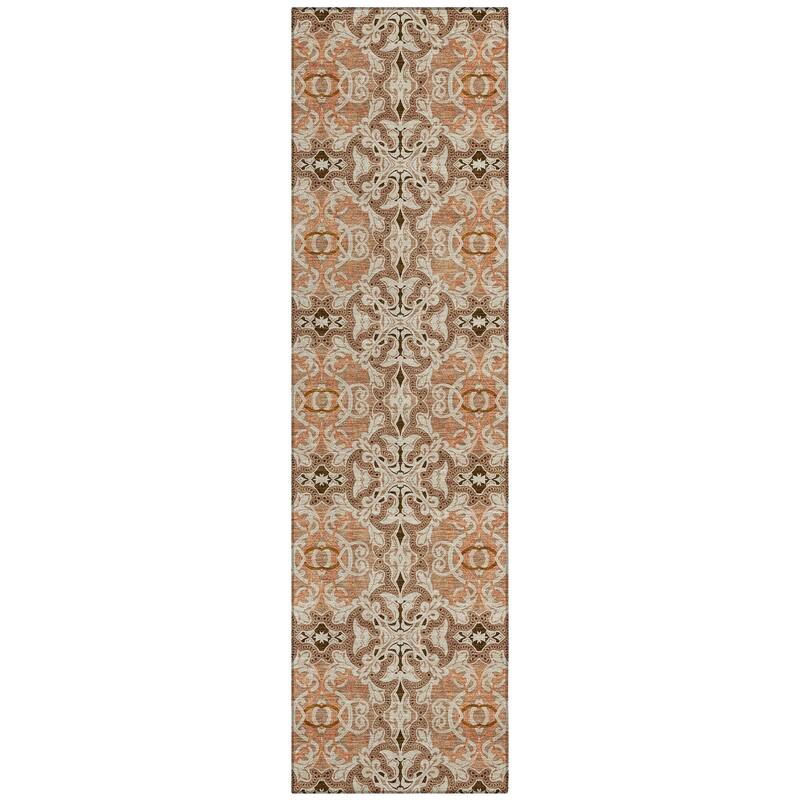 Machine Washable Indoor/ Outdoor Chantille Traditional Medallions Rug