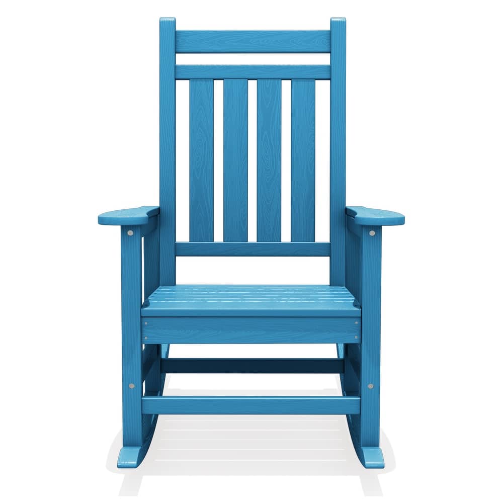 Modern High-Back Rocking Adirondack Chair All Weather