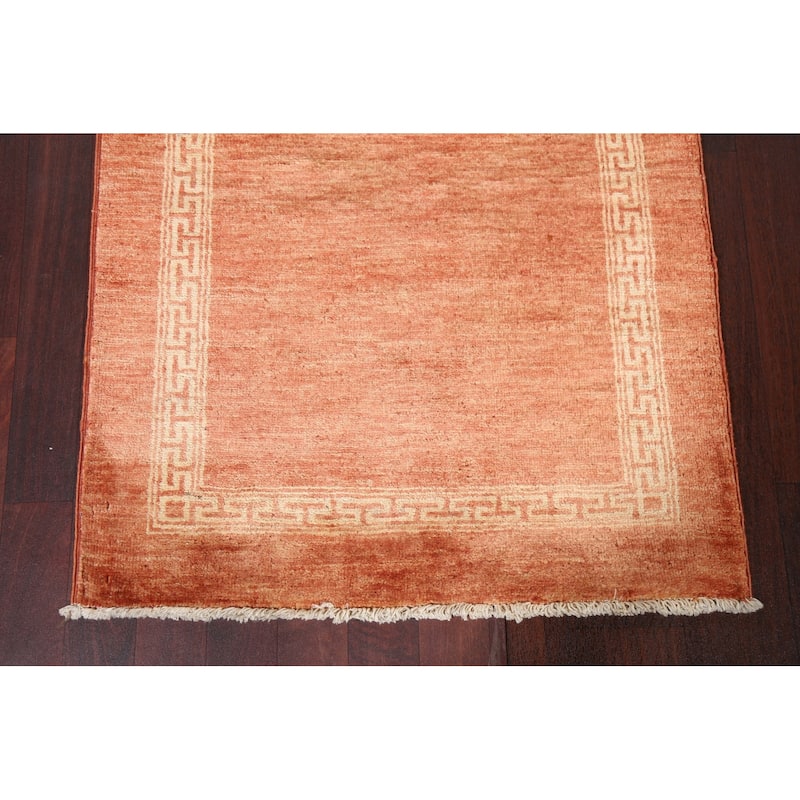 Gabbeh Kashkoli Wool Runner Rug Hand-knotted Oriental Hallway Carpet - 2'8" x 9'3"