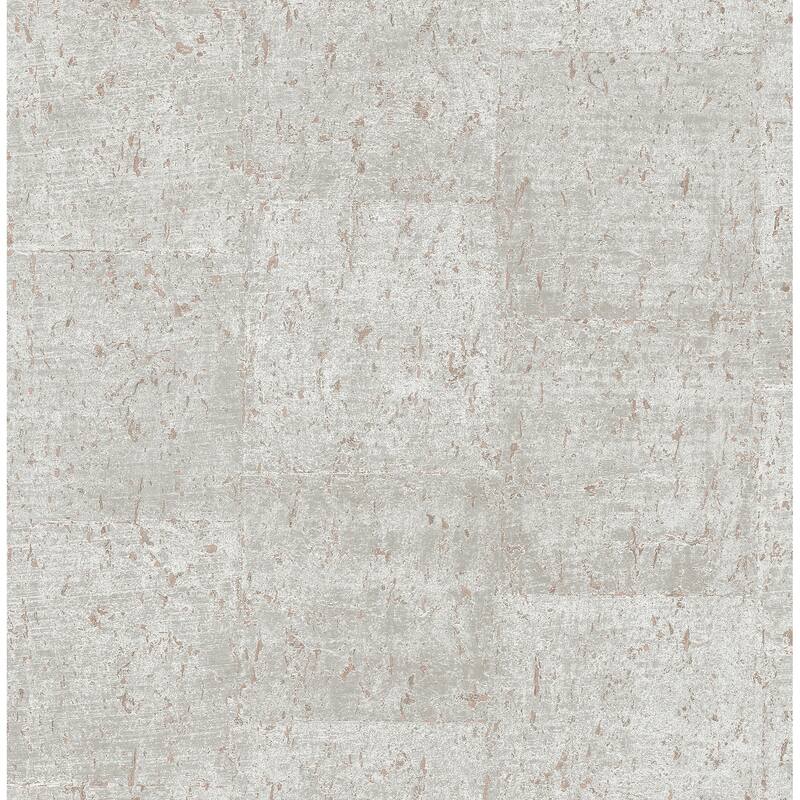 A-Street Prints Millau Light Grey Faux Concrete Wallpaper