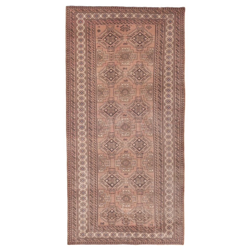 ECARPETGALLERY Hand-knotted Antalya Vintage Copper Wool Rug - 4'0 x 8'4