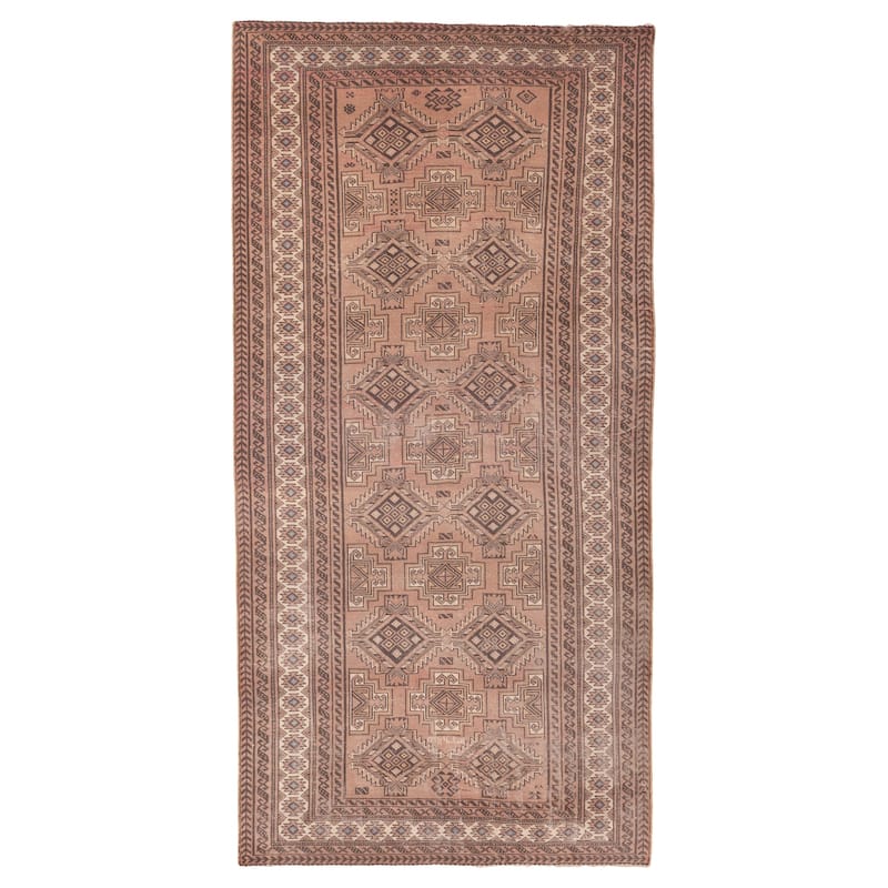ECARPETGALLERY Hand-knotted Antalya Vintage Copper Wool Rug - 4'0 x 8'4