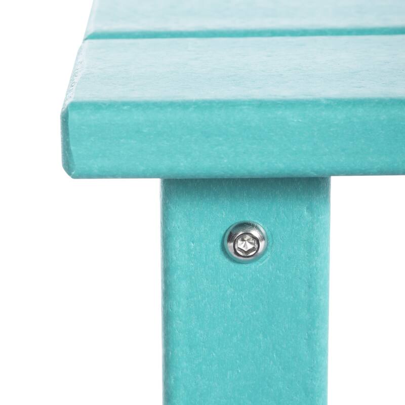 Laguna Kids Outdoor Poly Adirondack Chair With Side Table 2-Piece Set