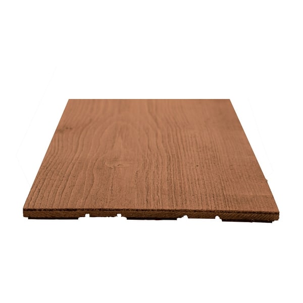 1 6 Sq Ft Pine Wood Wall Panels Peel Stick Wooden Planks Amber Red Overstock