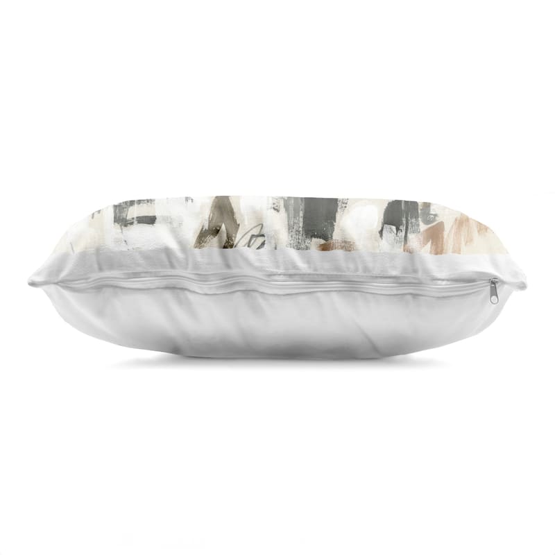 Stupell Chaotic Earthy Strokes Decorative Printed Throw Pillow Design by June Erica Vess