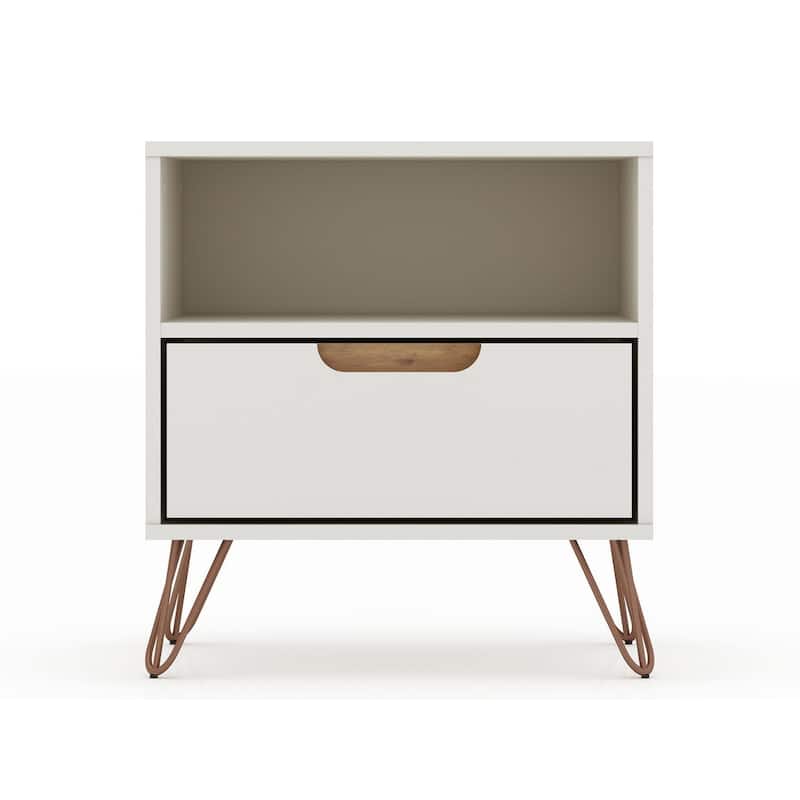 Carson Carrington Bandene Mid-century Modern 1-drawer Wood Nightstand