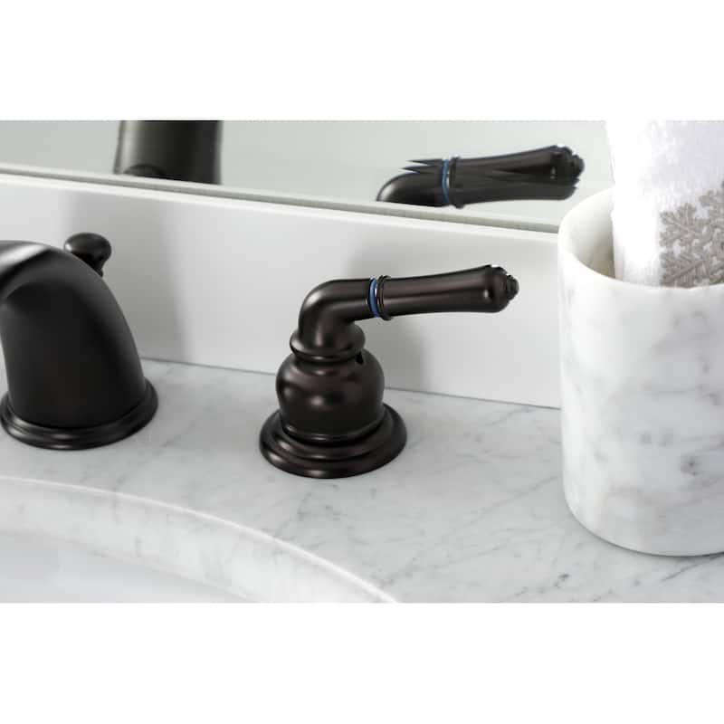 Magellan Deck Mount Widespread Bathroom Faucet with Brass Pop-Up